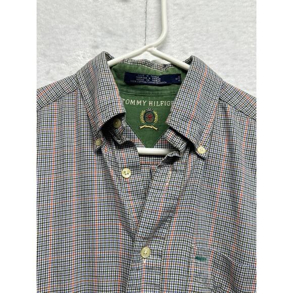 Tommy Hilfiger Lion Crest Men Multi Color Flannel Size S EUCq - Picture 5 of 8